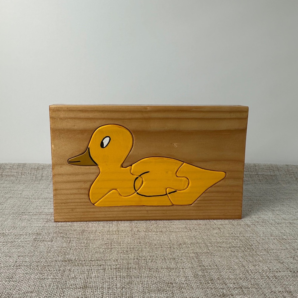 Wooden Yellow Duck Kids Puzzle - Educational Toy